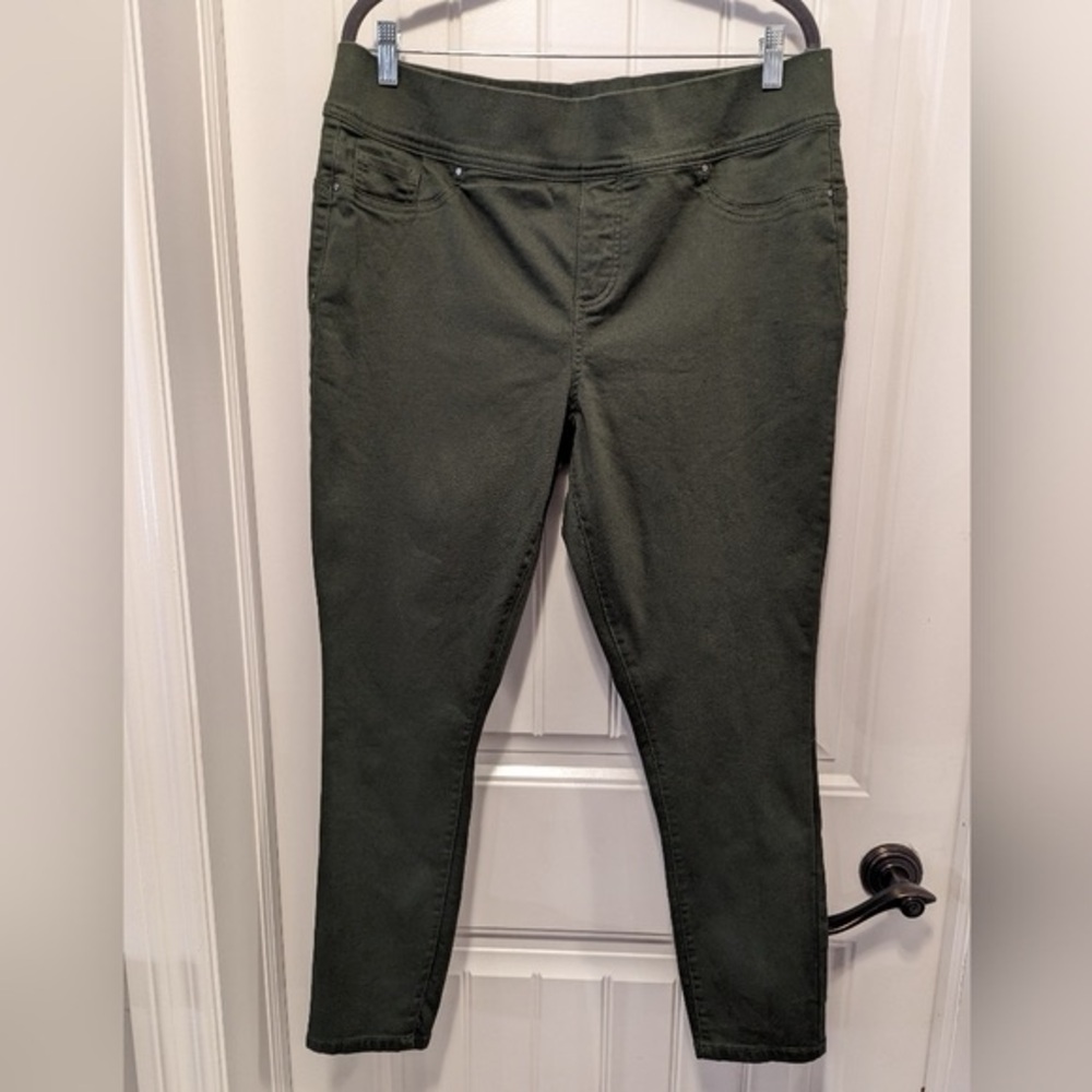 Rickis Pull on leggings high rise green pants size XL without tags